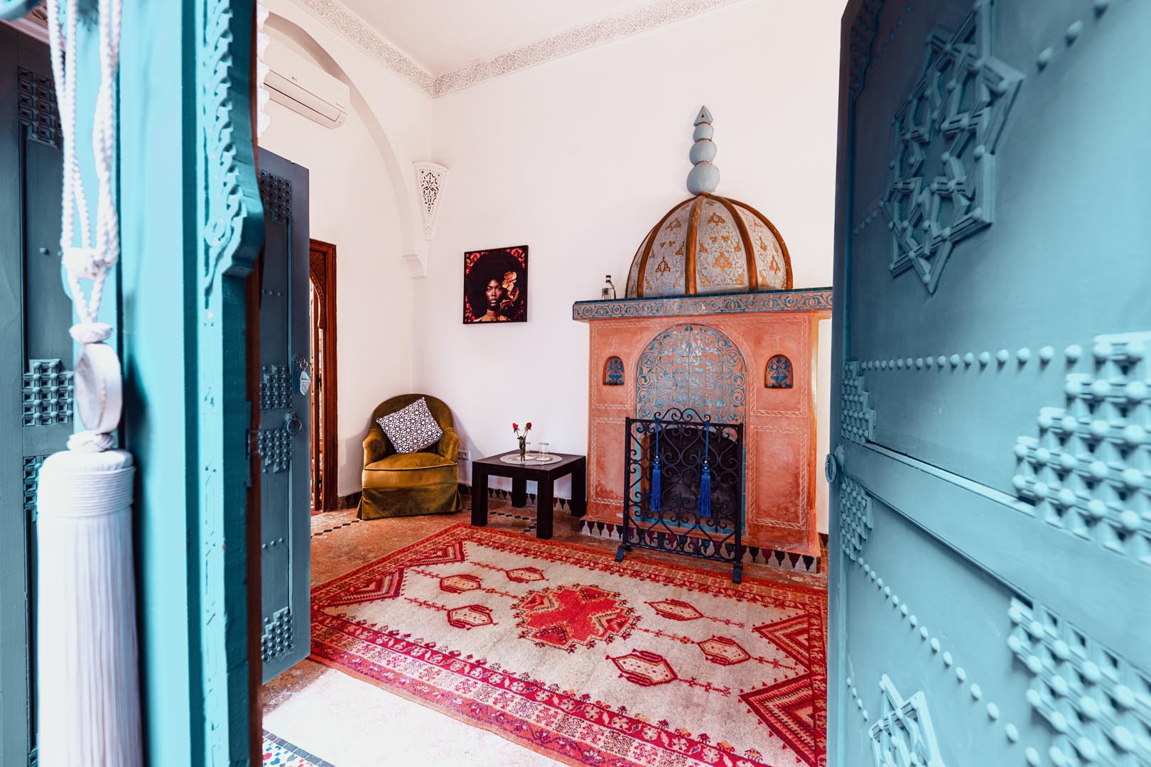 Chaouen Suite interior, Riad Dar Alhambra