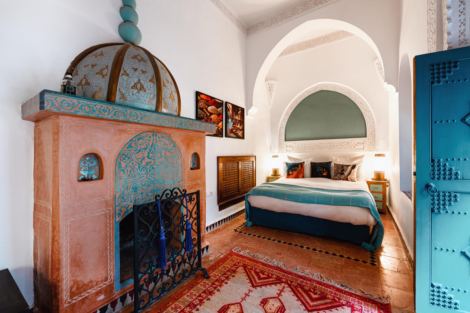 Chaouen Suite interior, Riad Dar Alhambra